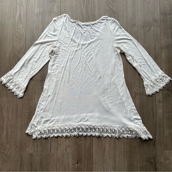 Max Studio 3/4 sleeve tunic - size small - Picture 2 of 7